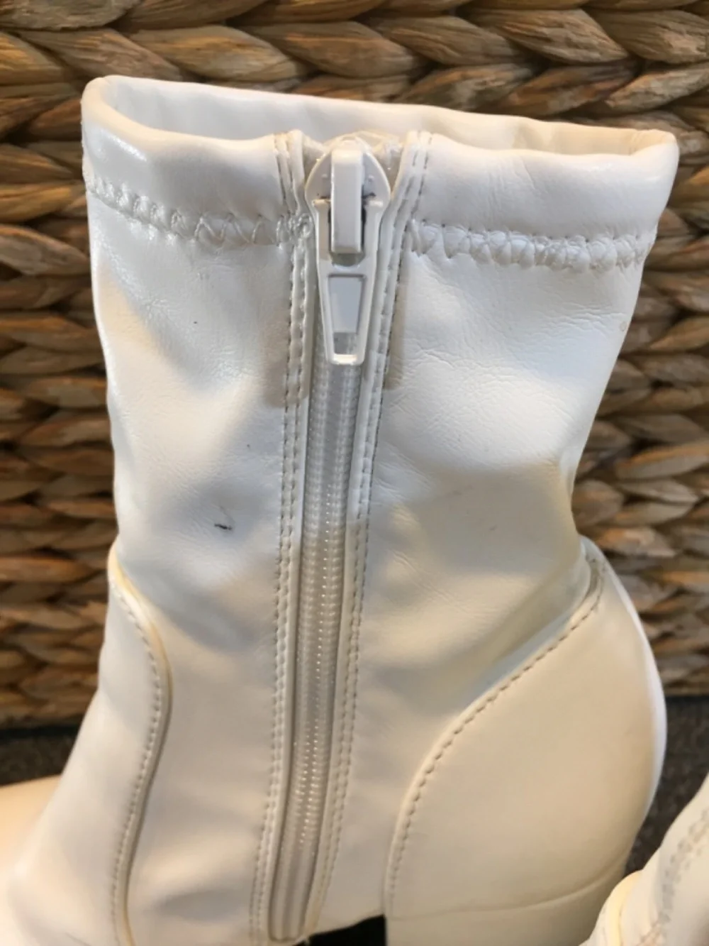 Madden Girl White Ankle Ranger Booties